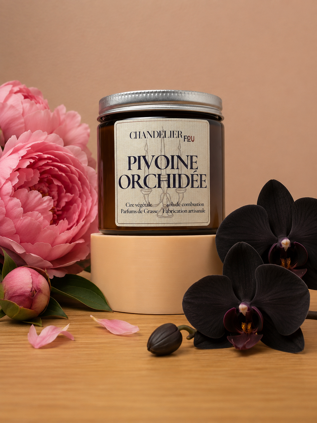 Bougie parfumée - Pivoine & Orchidée noire