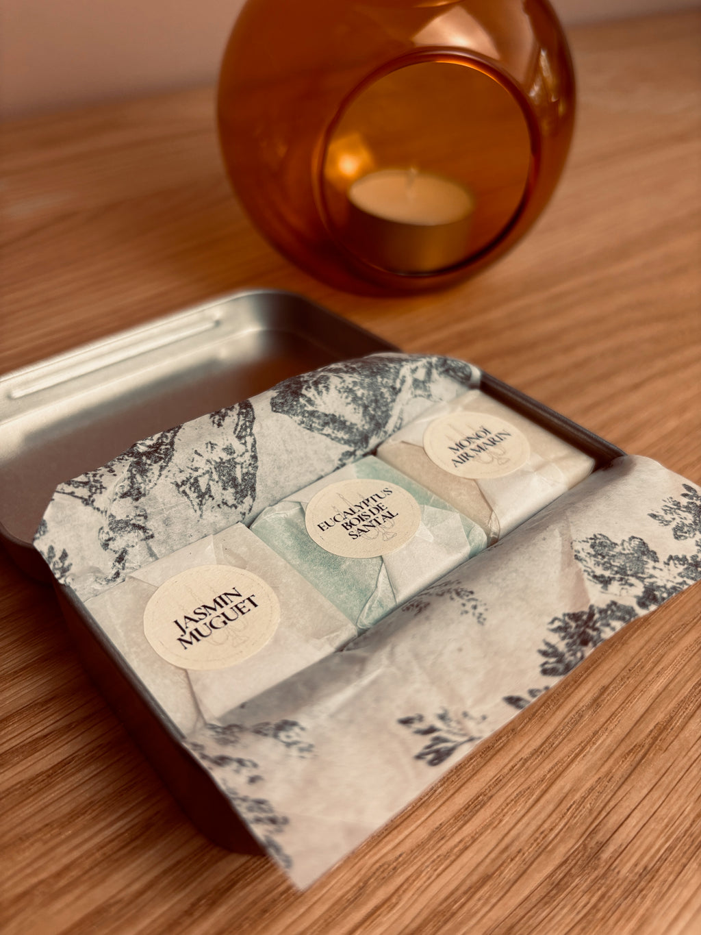 Boîte de 3 carrés parfumés