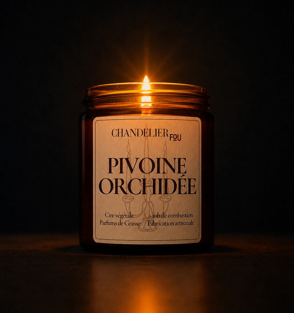Bougie parfumée - Pivoine & Orchidée noire